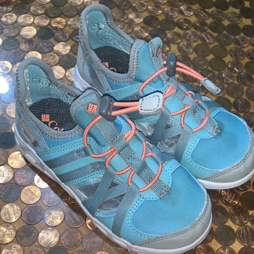 Columbia Kids' Aqua and Gray Water Shoes